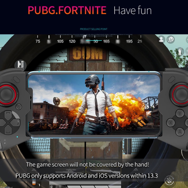 Tay cầm chơi game PUBG MOCUTE 060 bluetooth dành cho điện thoại iOS Android