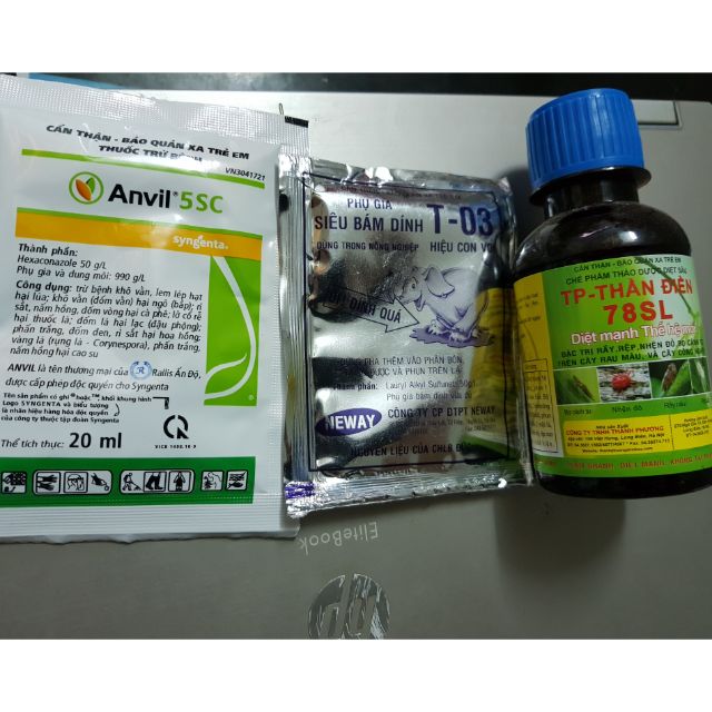 Bộ sản phẩm trị phấn trắng, nhện, trĩ