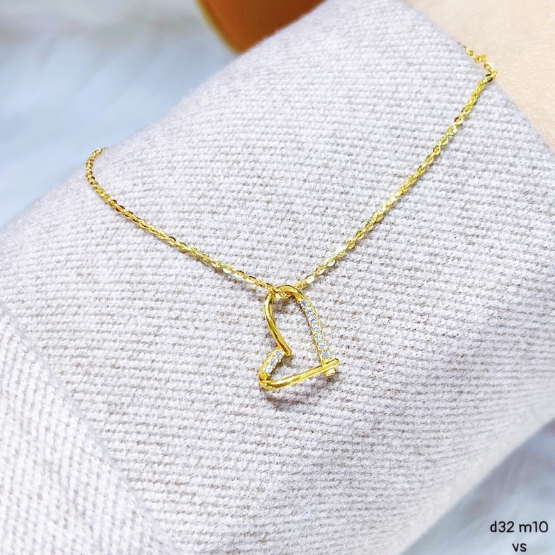 Dây chuyền vàng mặt tim hở siêu đẹp