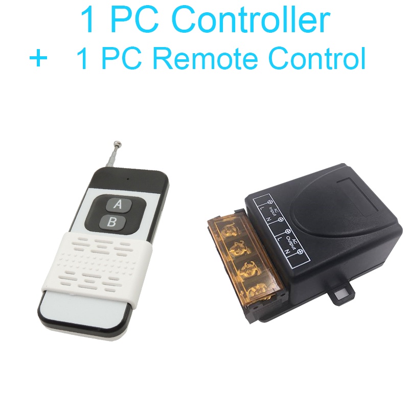 Bộ điều khiển từ xa DIESE 433MHz phạm vi 1000M AC 110V 220V 30A 1CH Rf chuyên dụng