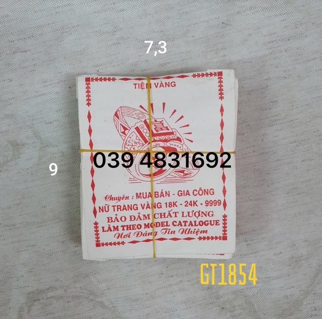 Túi giấy đựng nhẫn vàng, dây chuyền, vòng, kiềng tay