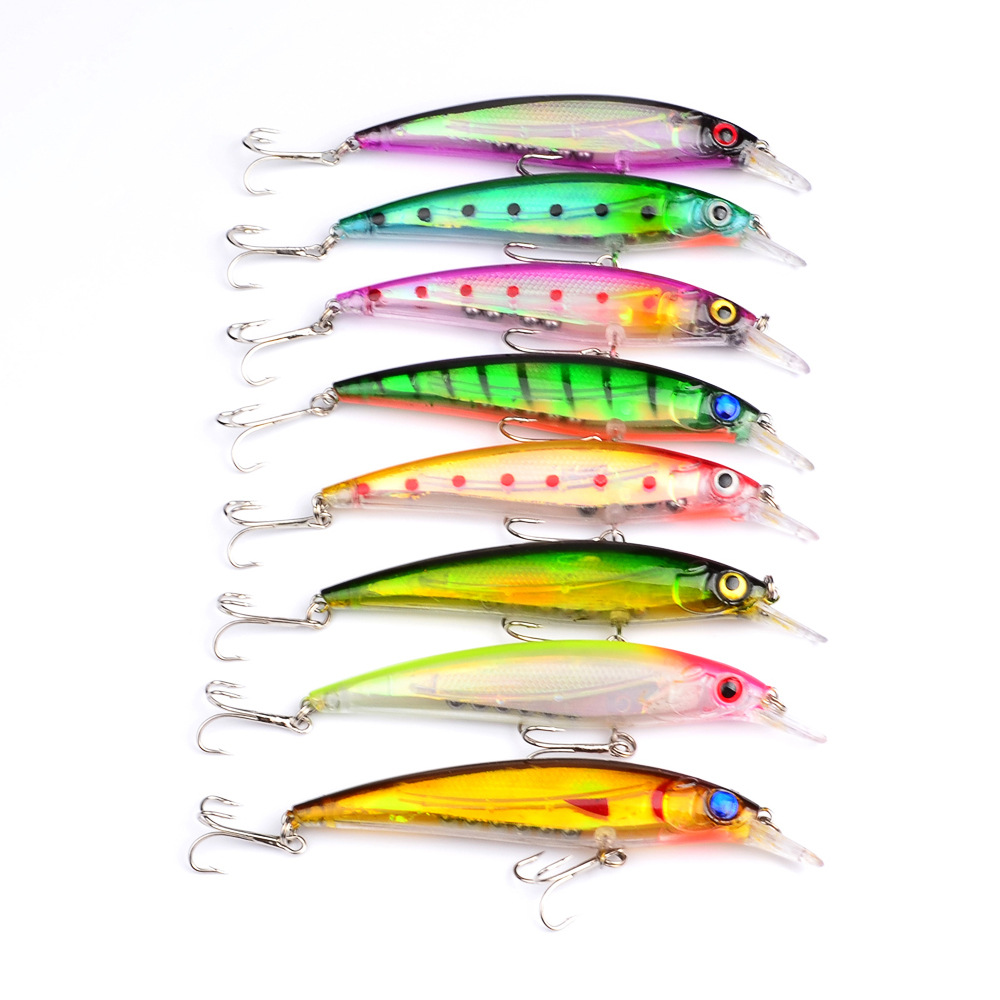 Mồi câu cá giả bằng nhựa mắt 3D 8.2cm/7.3g có móc 0.6-1.8m