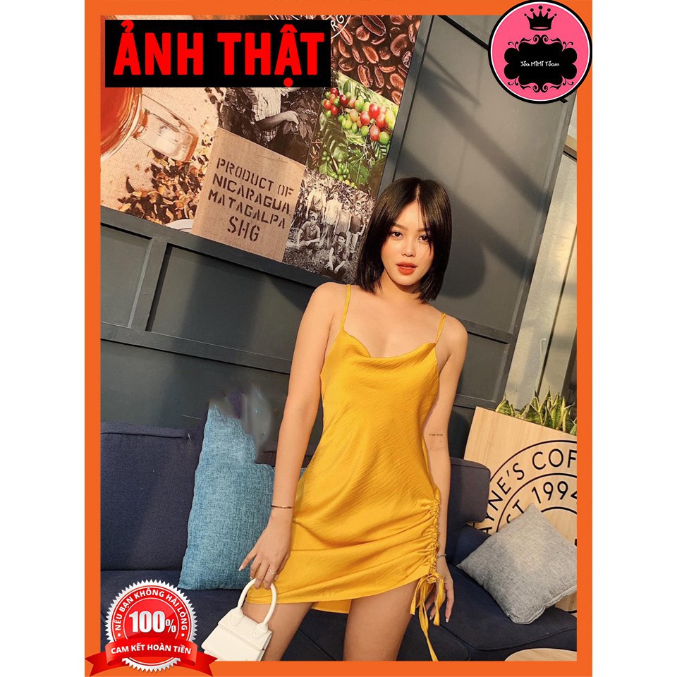 ĐẦM BODY THUN - VÁY 2 DÂY CÓ MÚT NGỰC FREESIZE CHẤT LỤA GÂN - MYDRESS | BigBuy360 - bigbuy360.vn