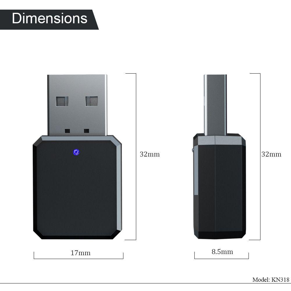BTLIMER Bộ Chuyển Đổi Loa Bluetooth USB Cho Xe Hơi