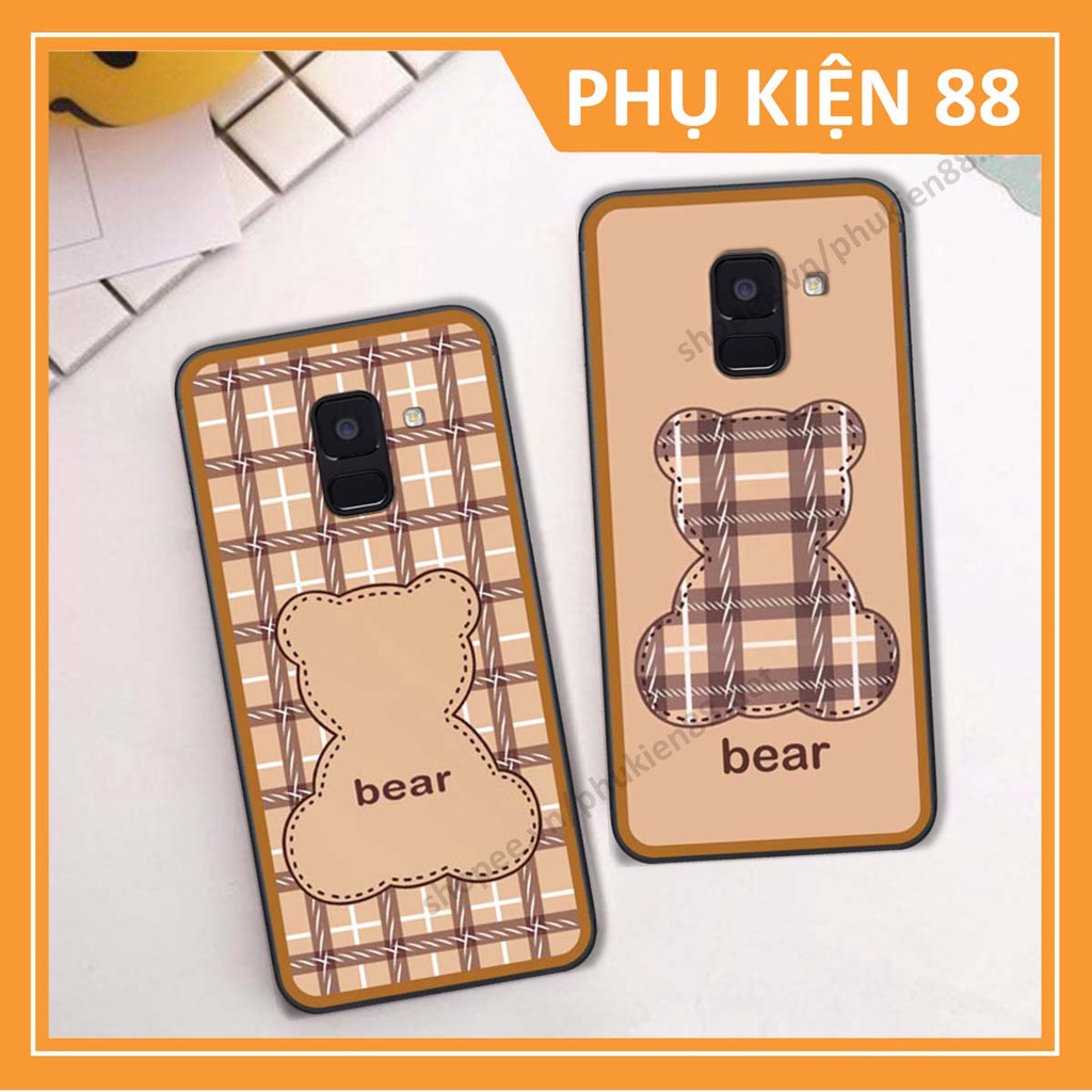 Ốp lưng Samsung A6 2018 / A6 Plus / A6+ ốp điện thoại LineBear, bé tóc xù, hoa siêu đẹp