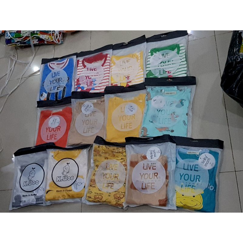 Combo 5 bộ quần áo trẻ em Minky Mom