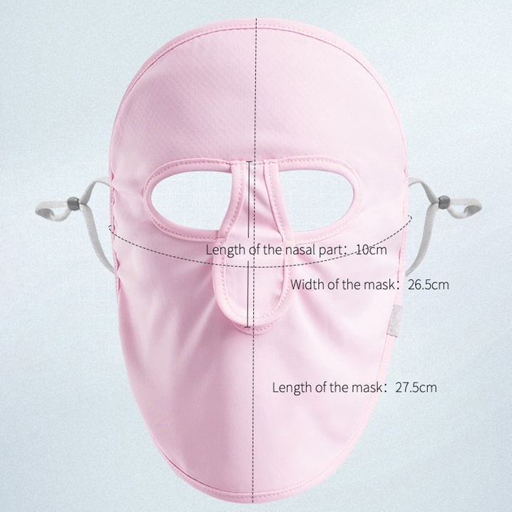 OhSunny Khẩu trang che toàn bộ mặt bảo vệ chống nắng/tia UV cho nữ