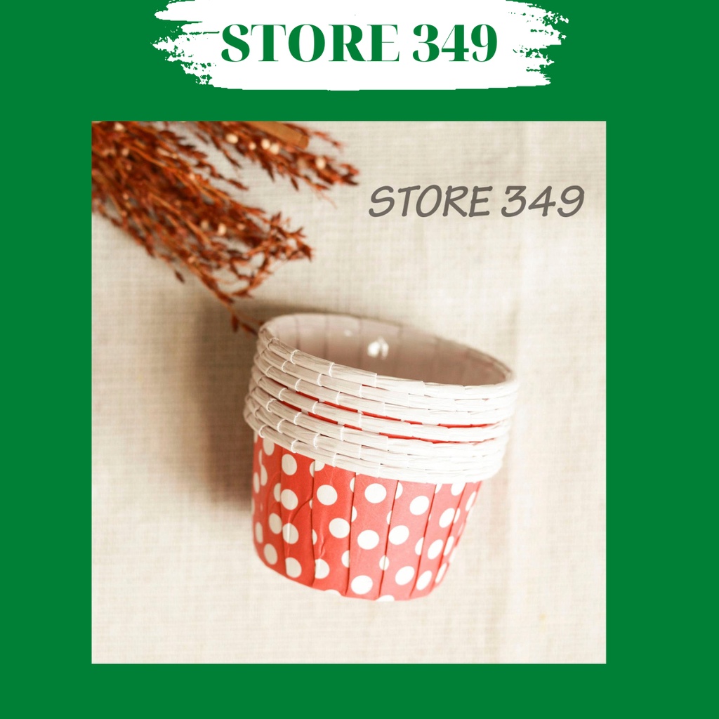 Ly Giấy Cupcake Tròn Chống Dính 5039 100 Cái- Giao Màu Và Họa Tiết Ngẫu Nhiên
