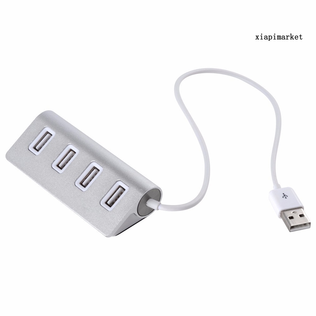 LOP_USB2.0 Wire Hub Multifunctional Widely Compatible Aluminium Alloy USB Wire Hub for Computer