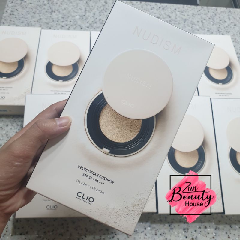 Phấn Nước CLIO Nudism Velvetwear Cushion ( 1 phấn + 1 lõi thay)