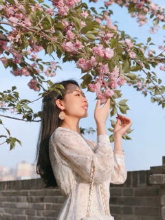 Váy hoa nhí mỏng cổ V 2 màu