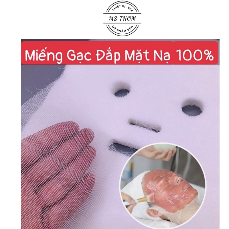 Set 100 Miếng Gạc Đắp Mặt Nạ - Gạc 100% Cotton