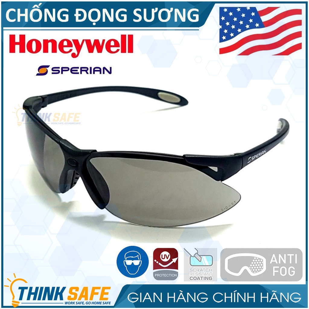 Kính bảo hộ cao cấp Honeywell Thinksafe, mắt kính chống bụi trong suốt, đi đường, chống tia UV, ôm khuôn mặt - A900