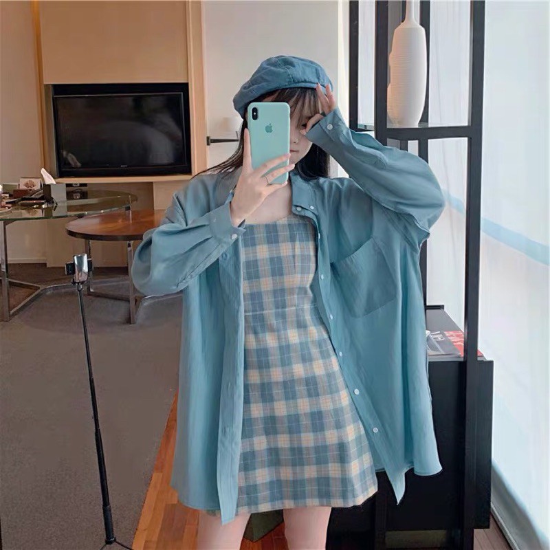 Set đầm caro bigsize có sẵn Size XL