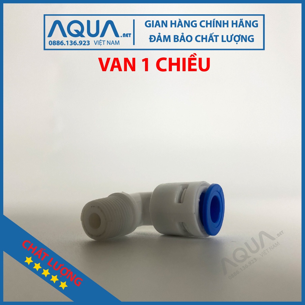 Van 1 chiều, van co vuông của máy RO 1 đầu ren 10-1 đầu dây 6 (4042A)