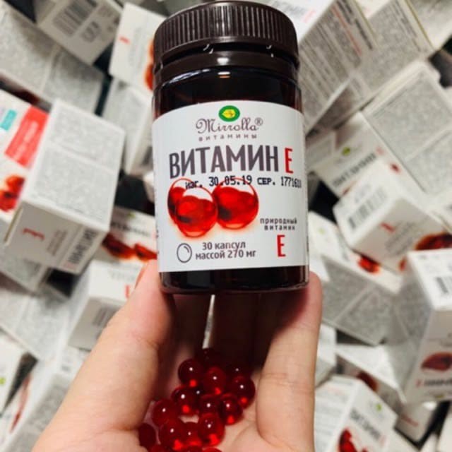 chính hãng - Vitamin E mirrola Nga hàm lượng 270mg hộp 30 viên | BigBuy360 - bigbuy360.vn
