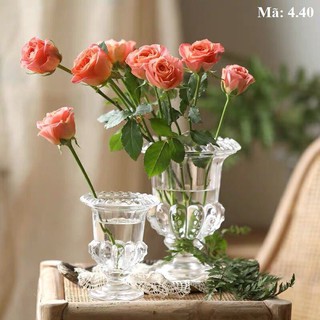 Lọ hoa ly cốc để quả phật thủ, trồng hoa thủy tiên bằng thuỷ tinh