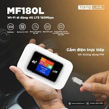 Bộ phát wifi di động 3G/4G LTE Toto Link MF180L tốc độ cao 150mps - Hàng Chính Hãng