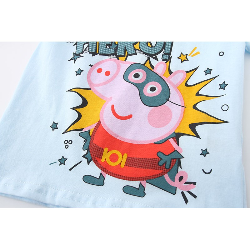 Bộ Đồ Ngủ Pijama Dài Tay In Hình Chú Heo Peppa Dễ Thương Cho Nữ