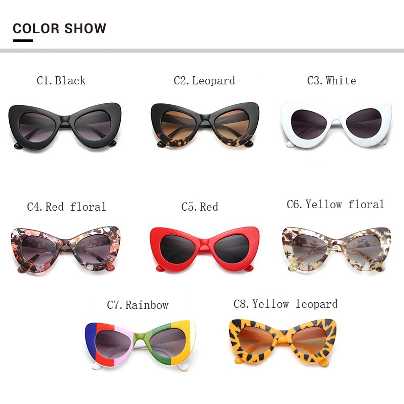 Kính mát SAMJUNE gọng mắt mèo thời trang nữ tính