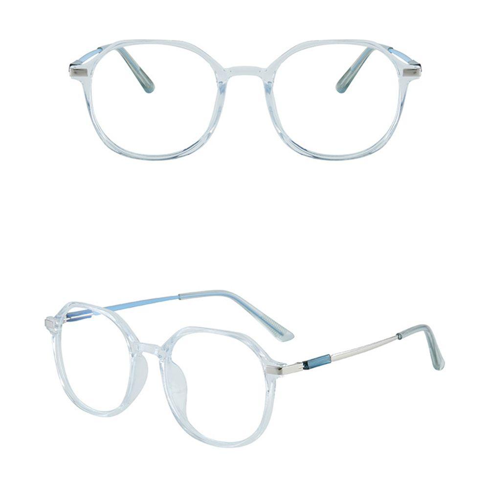 Mắt Kính Gọng Tròn Trong Suốt Chống Ánh Sáng Xanh Kiểu Hàn Quốc Cho Nam
