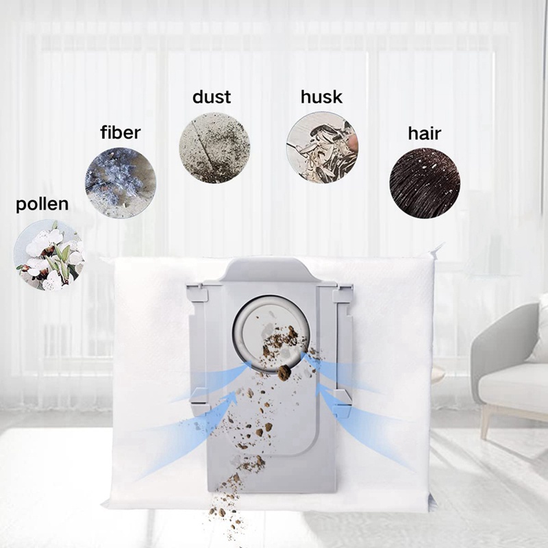 Set 30 Túi Đựng Bụi Thay Thế Cho Máy Hút Bụi Roborock T8, G10S, Q7 Max, Q7 Max +, S7 MAXV Ultra