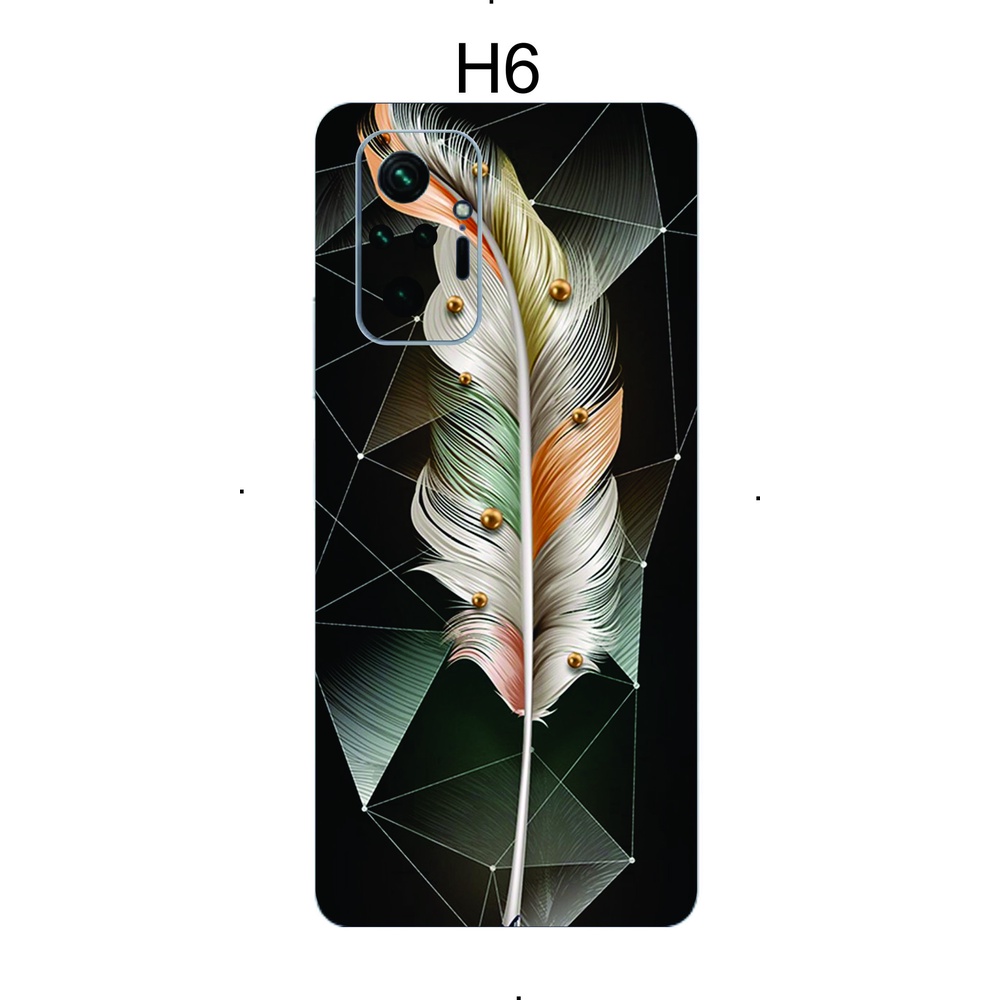 Miếng Dán Skin mặt lưng full viền Redmi note 10 pro / note 10 / note 10s / note 9 / note 9pro / note 8 / mi 11 / mi 11li