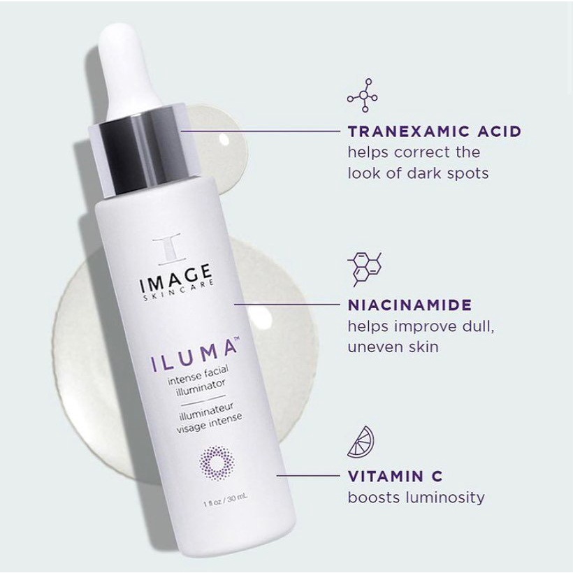 Serum sáng da hỗ trợ mờ thâm nám cấp tốc Image Skincare Iluma Intense Facial Illuminator 30ml