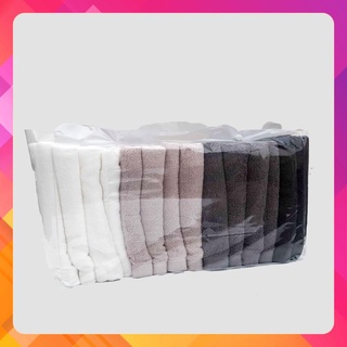 Set 7 khăn tắm cao cấp kích thước 100% cotton - xuất dư Hàn Quốc