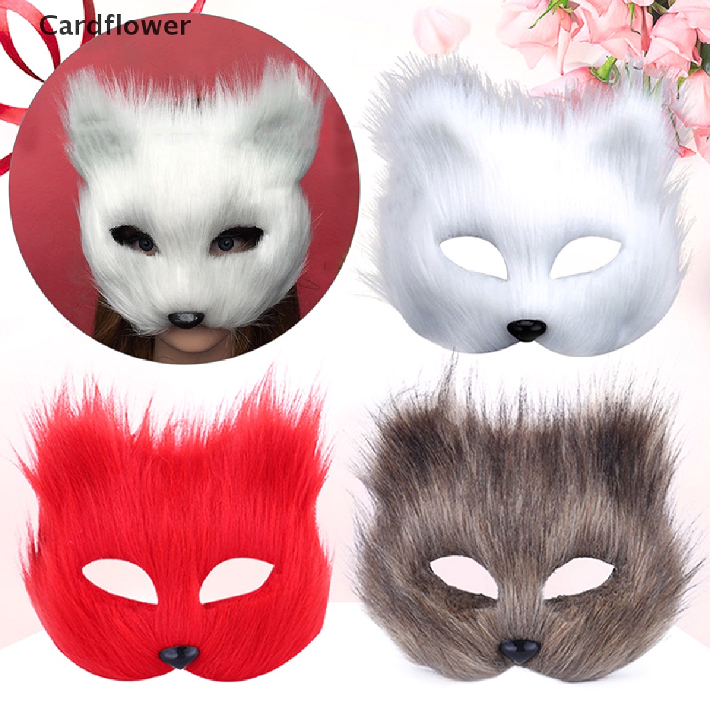 Mặt nạ cáo phối lông thiết kế dễ thương