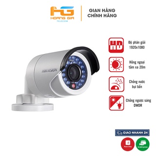 Camera ngoài trời HIKVISION DS-2CE16D0T vỏ nhựa HD-TVI 2MP chống ngược sáng DWDR bảo hành 24 tháng