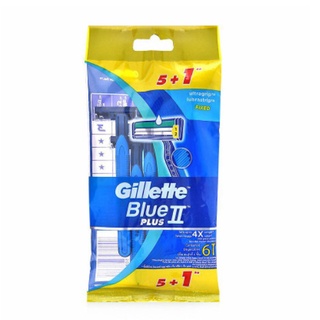 Dao cạo râu Gillette blue II Plus (gói 6 cây)