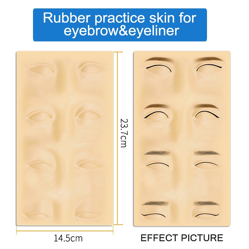 Miếng Da Silicone 3D Dùng Thực Hành Luyện Tập Xăm Chân Mày/Môi