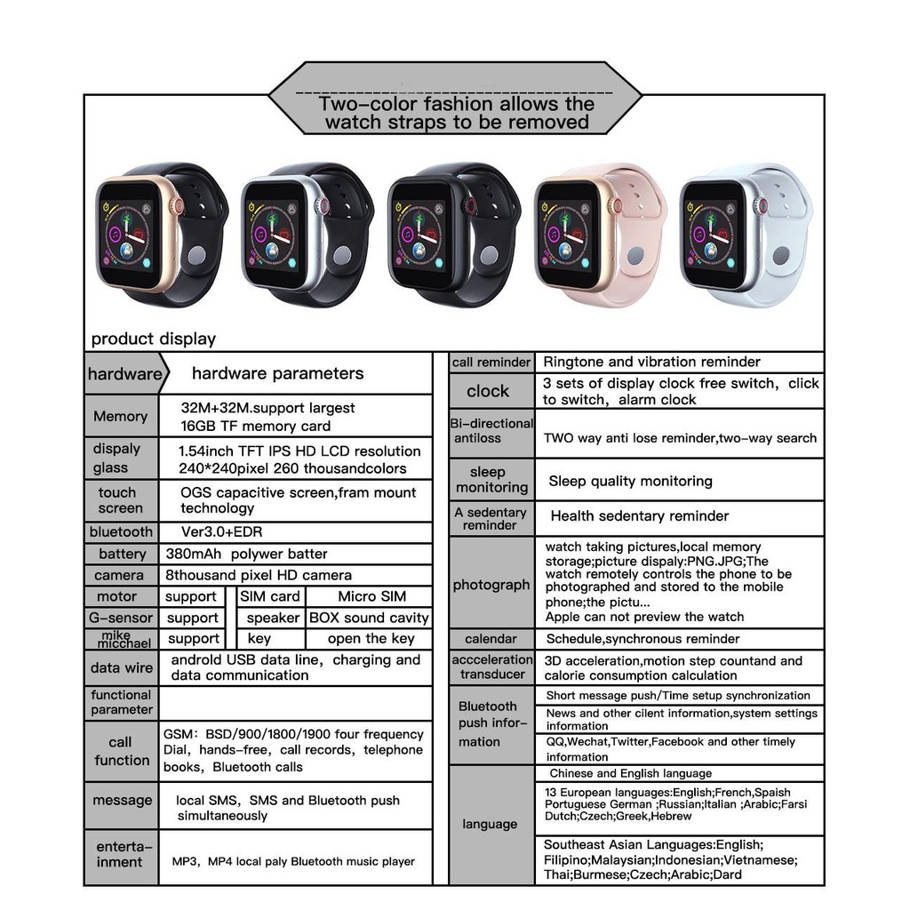 Đồng hồ thông minh smart watch lắp sim nghe gọi S6