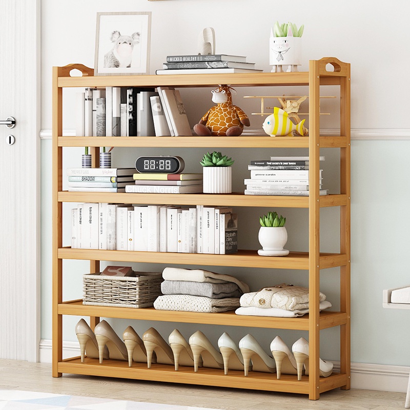 Tủ giày gỗ, Kệ để giày dép sang trọng Bằng Tre Nhiều Tầng Sức Chứa Lớn Siêu Bền Tiện Dụng oxygen072
