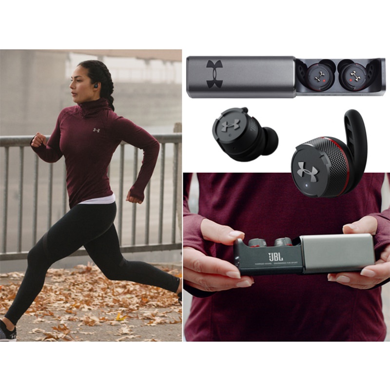 UNDER ARMOUR Tai Nghe Nhét Tai Thể Thao Không Dây Bluetooth Chống Nước Kèm Hộp Sạc