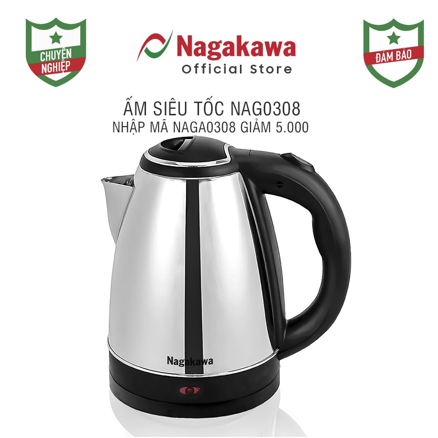 Ấm Siêu Tốc Nagakawa NAG0308 (1.8 Lít) - Hàng Chính Hãng tien loi o mua c