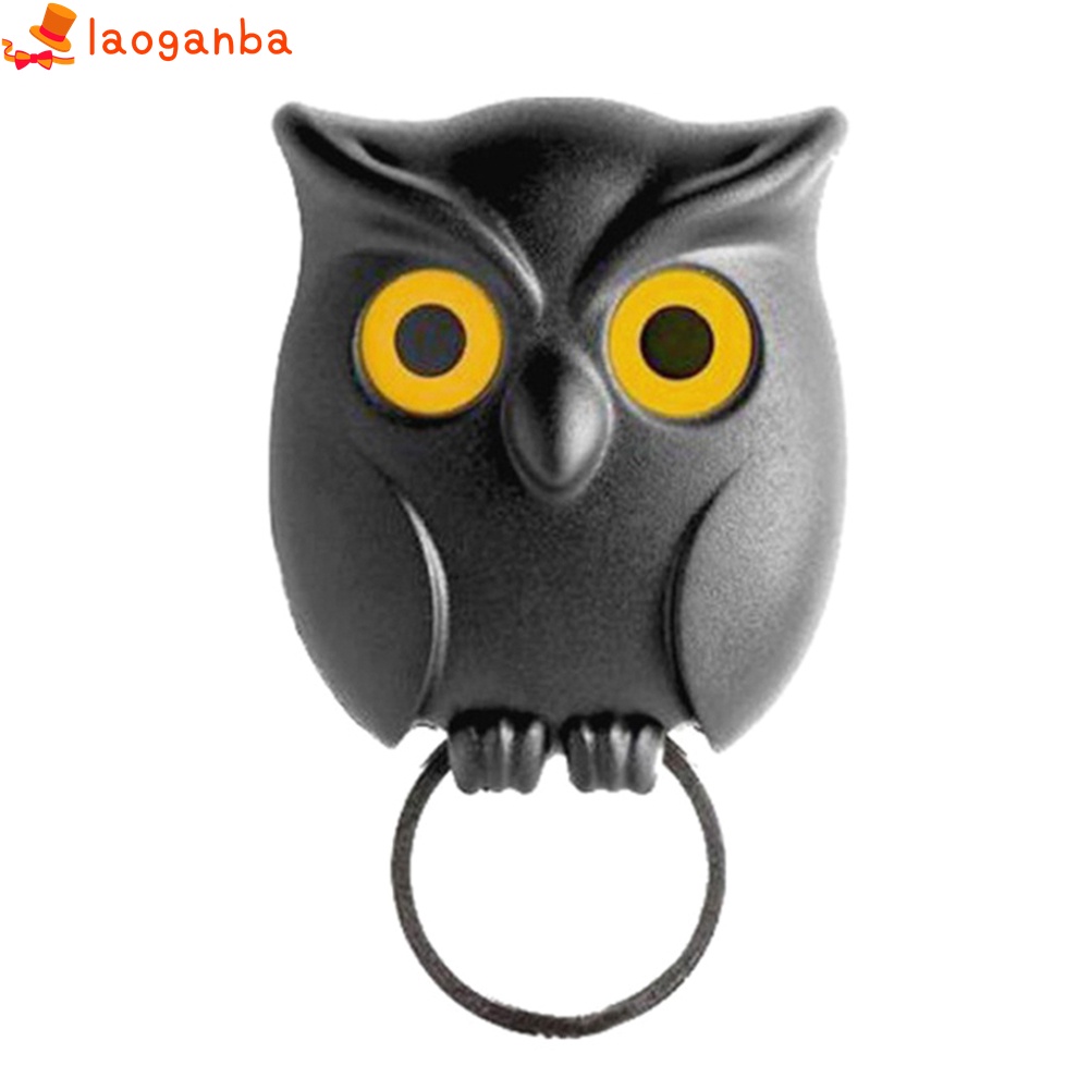 Black Night Owl Wall Key Holder Hanging Hook Keep Keychains Key Ring for Home | BigBuy360 - bigbuy360.vn