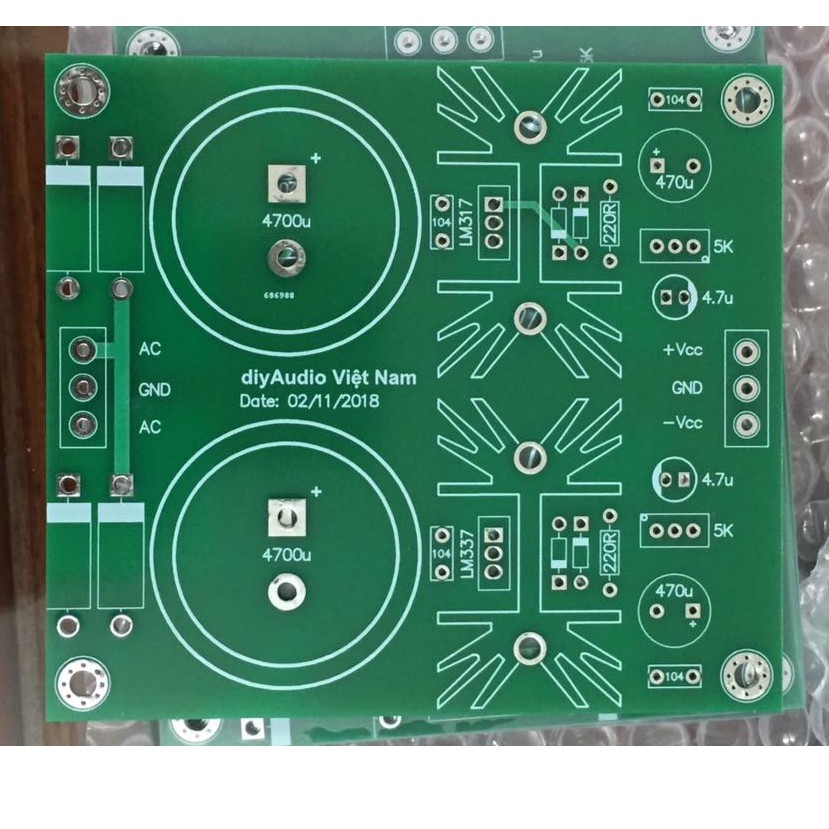 D14 Mạch ổn áp đối xứng sử dụng IC LM317/337 LM317 LM337 317