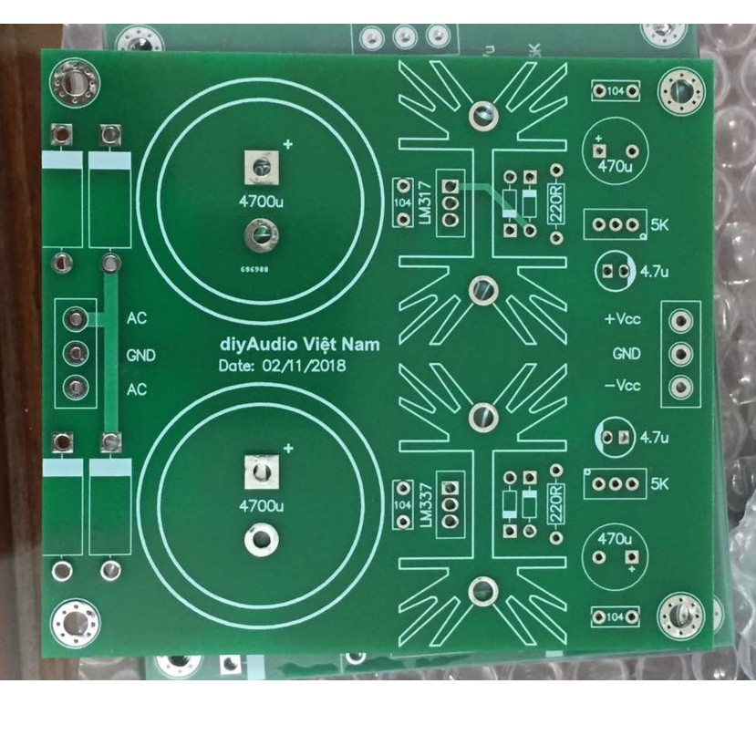 Mạch ổn áp đối xứng sử dụng IC LM317/337