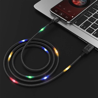 Cáp Sạc Nhanh Iphone Ipad Phát Sáng Cao Cấp Hoco U63 Cáp Lightning Siêu Bền Chính Hãng HÀNG TỐT