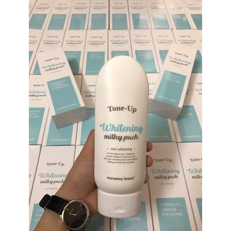 [ CHÍNH HÃNG  ] Kem Dưỡng Trắng Da BODY TONE UP WHITENING MILKY PACK MERSENNE BEAUTE 200ml