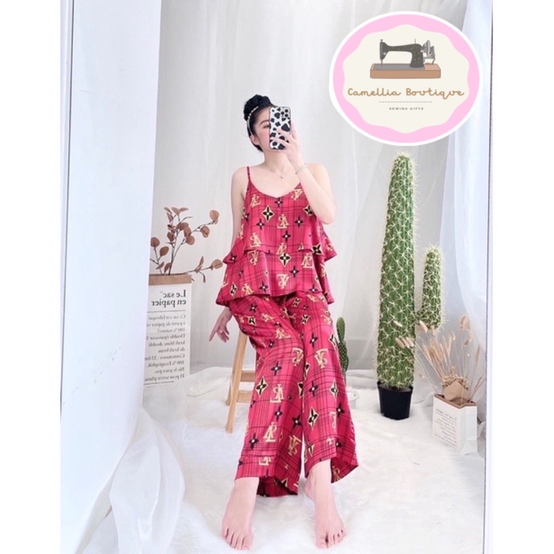 [Hàng Thiết Kế Cao Cấp] Sét Ngủ Lụa 2 Dây Quảng Châu
