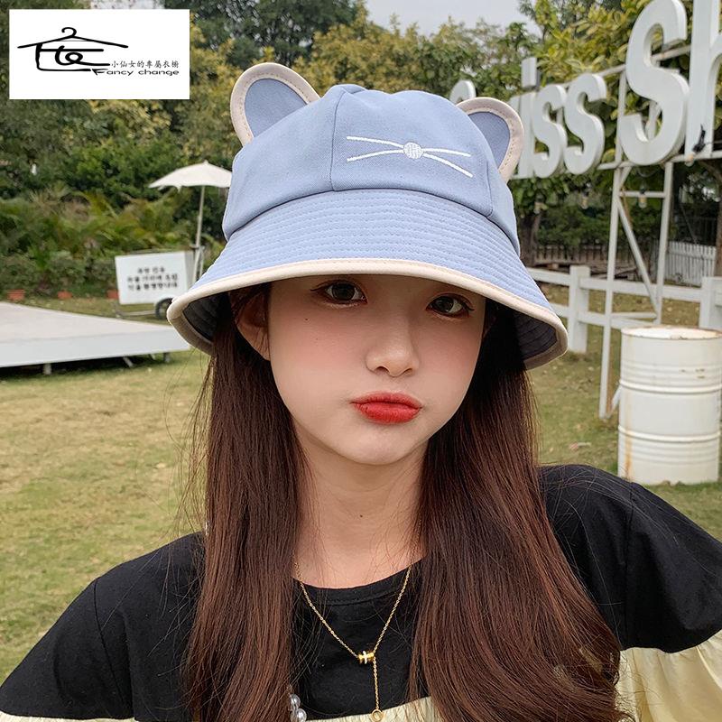 Mũ Tai Mèo Chống Nắng Thiết Kế Phong Cách Nhật Bản Dễ Thương Dành Cho Học Sinh