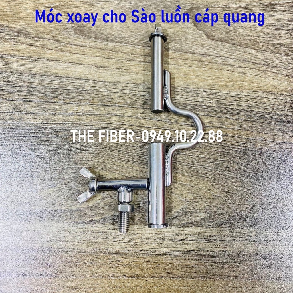 Đầu Móc cố định Móc xoay cho Sào luồn cáp quang - Khuyên sào luồn cáp quang