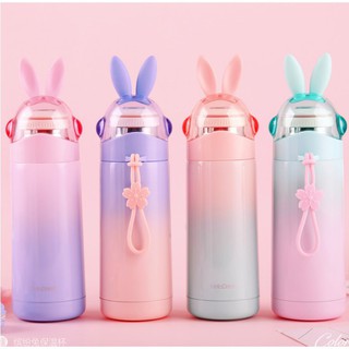 Bình giữ nhiệt tai thỏ dễ thương - bình giữ nhiệt 350ml