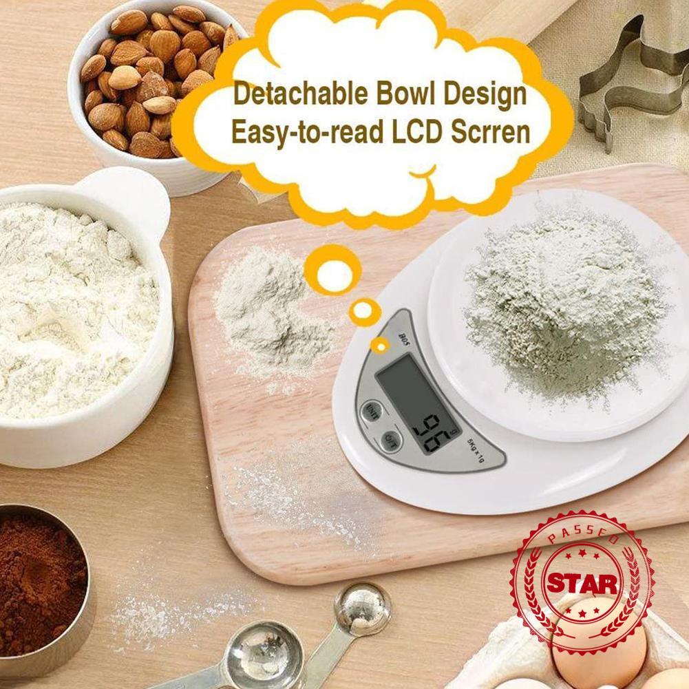 Cân Điện Tử Mini 5kg T2D5 Cho Nhà Bếp
