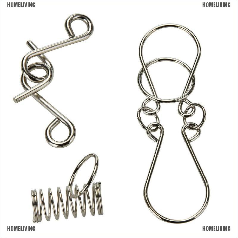 Set 8 Vòng Kim Loại Đồ Chơi Thử IQ Phong Cách Trung Hoa Dành Cho Người Lớn Và Trẻ Em