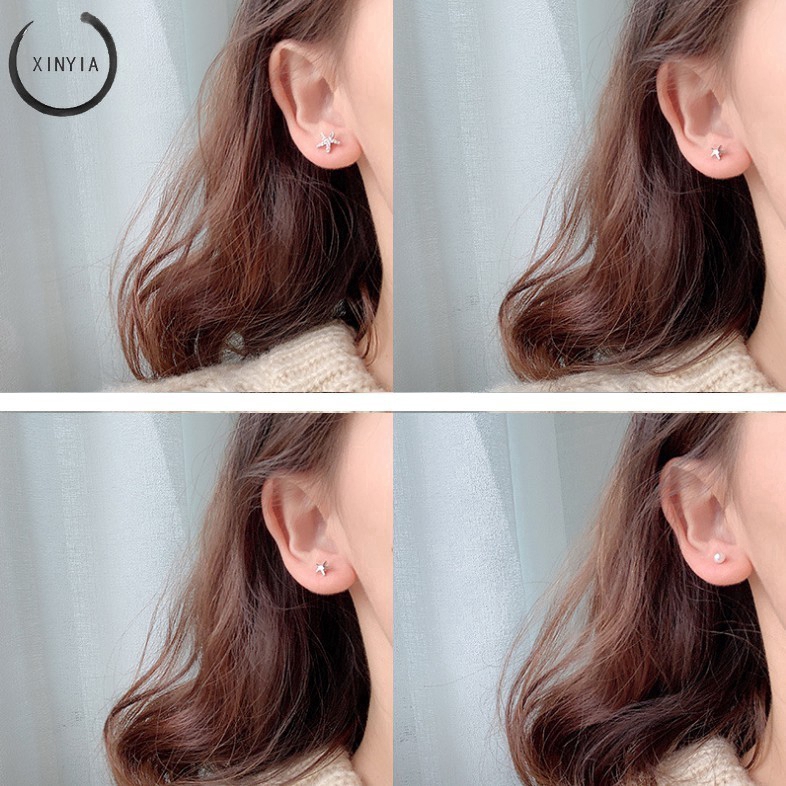 Khuyên tai A703 thiết kế cá tính độc đáo phong cách thời trang cho phái nữ