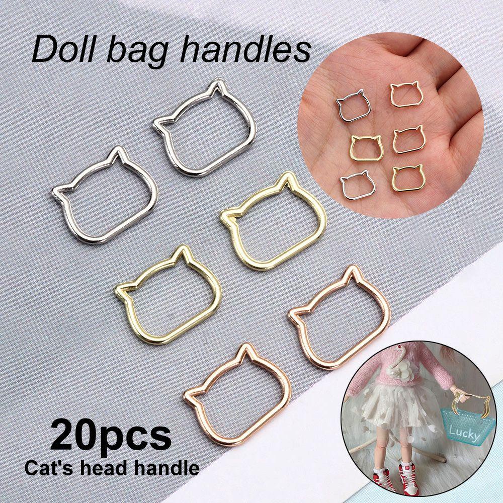 BEBETTERM Set 20 Đầu Mèo May Quần Áo Búp Bê OB11 9 * 11mm